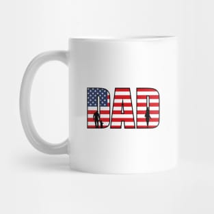 American Flag Dad Mug